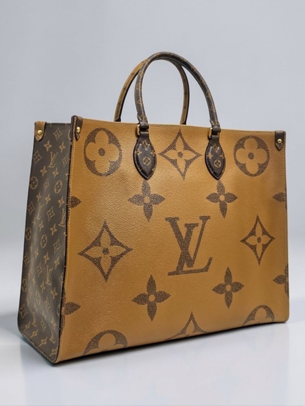 Louis Vuitton OnTheGo GM Monogram Reverse Tote Bag Shoulder Bag